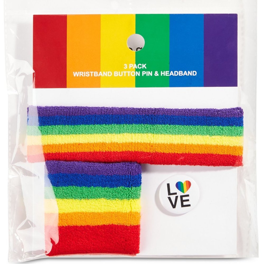 Concept One Men's Multicolor 3-Pc. Headband & Wrist Band Set, OS